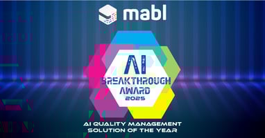 mabl Named “AI Quality Management Solution of the Year” in 2025 AI Breakthrough Awards Program