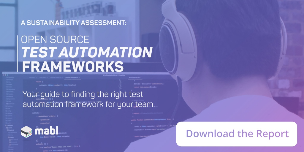 Open Source Test Automation Frameworks Sustainability Report