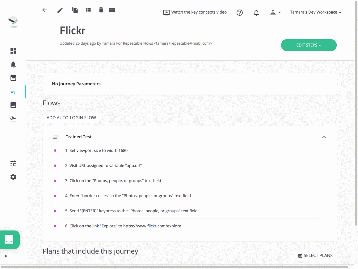 A gif showing how you can now repeat the same flow as many times as you wish in the same journey.