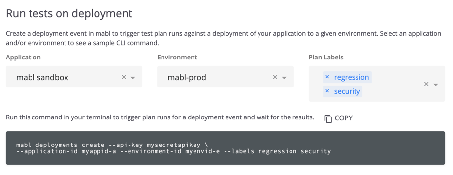Test early and often using the mabl CLI