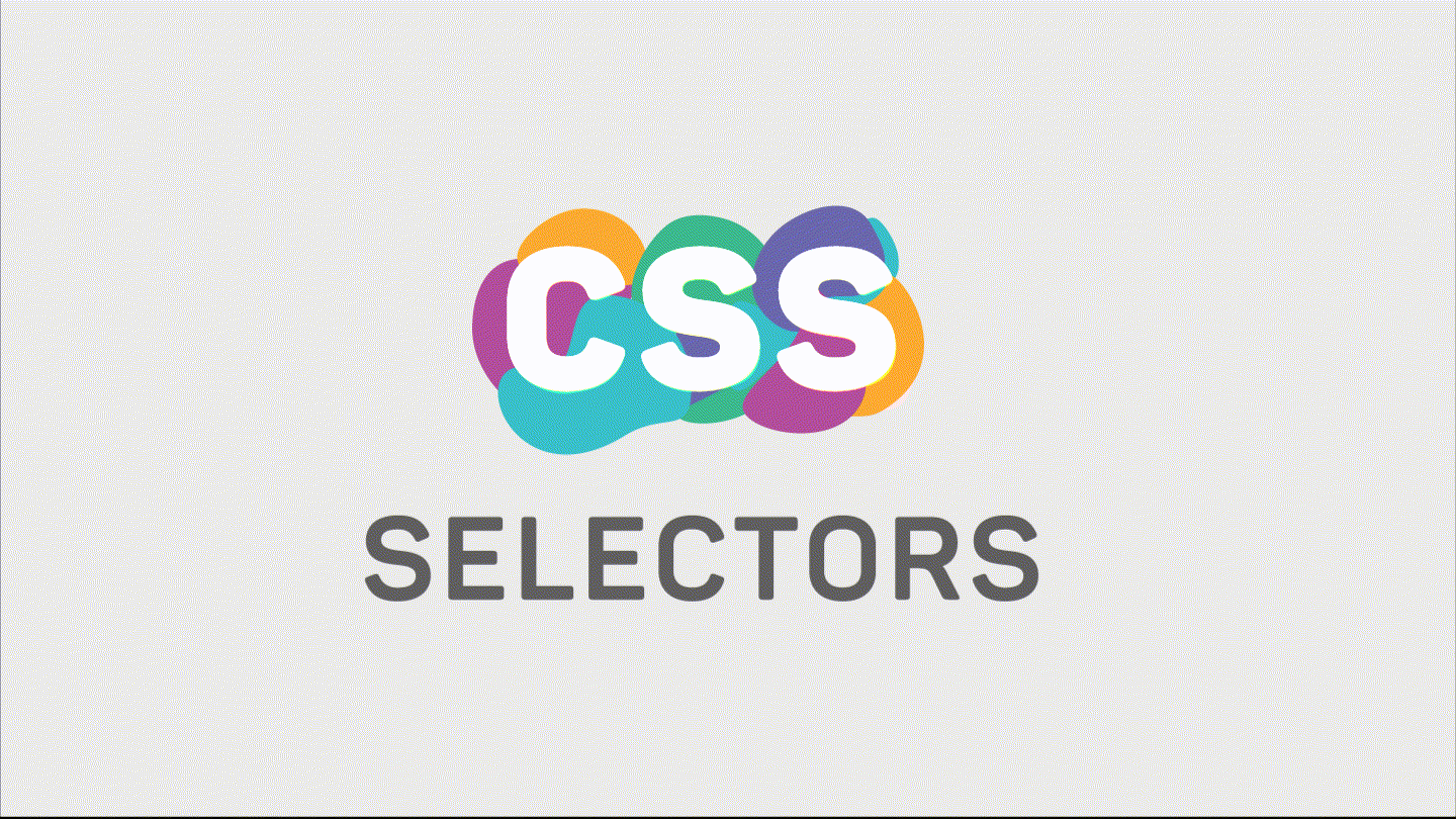 A gif that says CSS Selectors and has a paint palette and a curser with paint dripping off it.