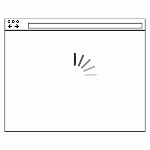 A gif of a browser screen loading.
