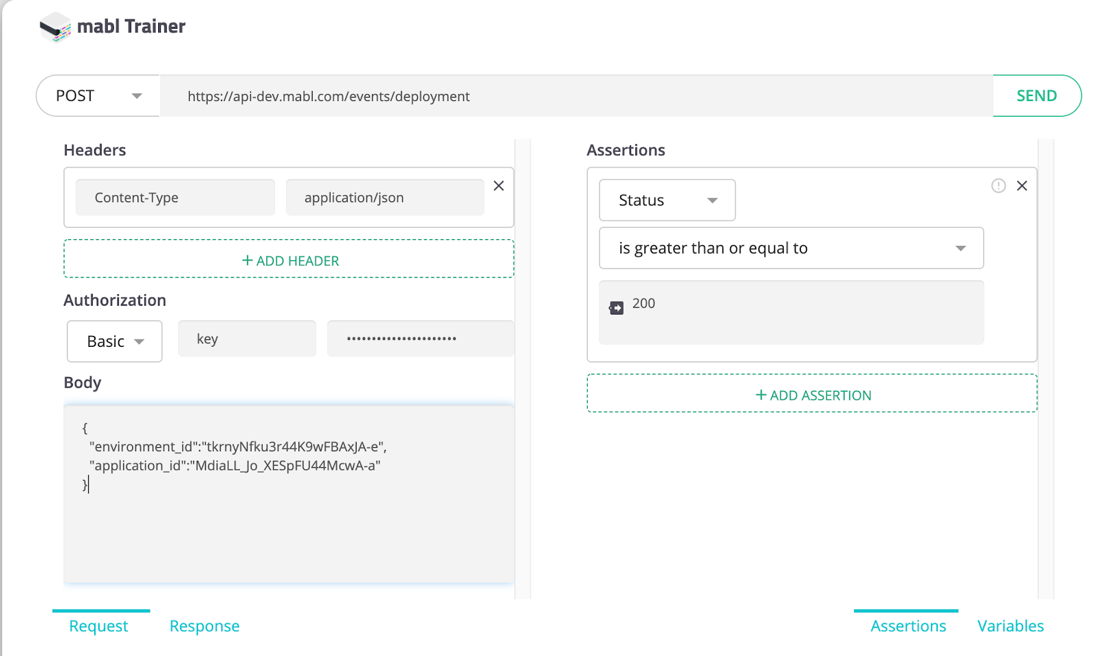 A screenshot showing that mabl’s API testing features will help you learn about APIs without getting bogged down.