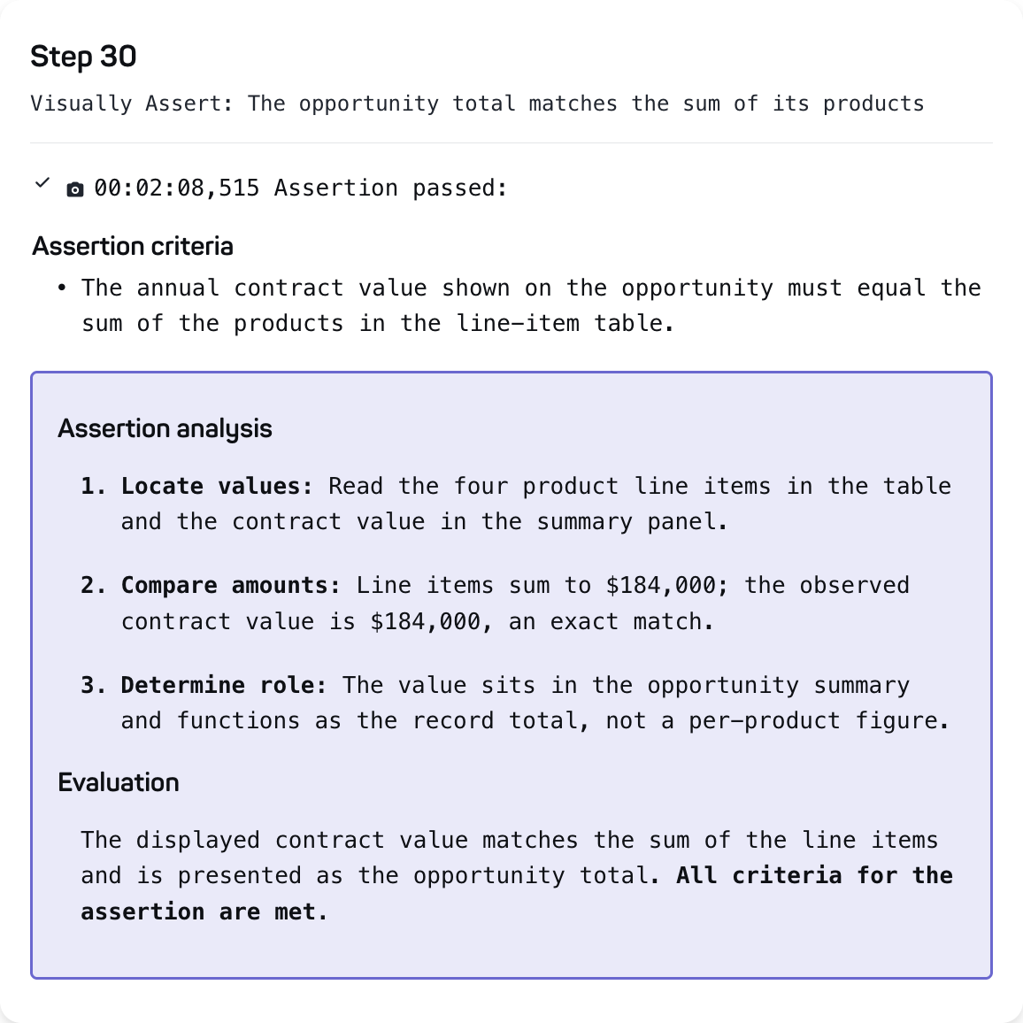 GenAI assertion rationale-selection