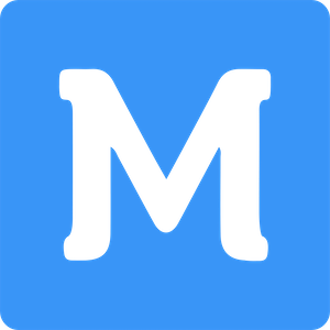 A capital M on a blue background, which is the logo for MaestroQA.