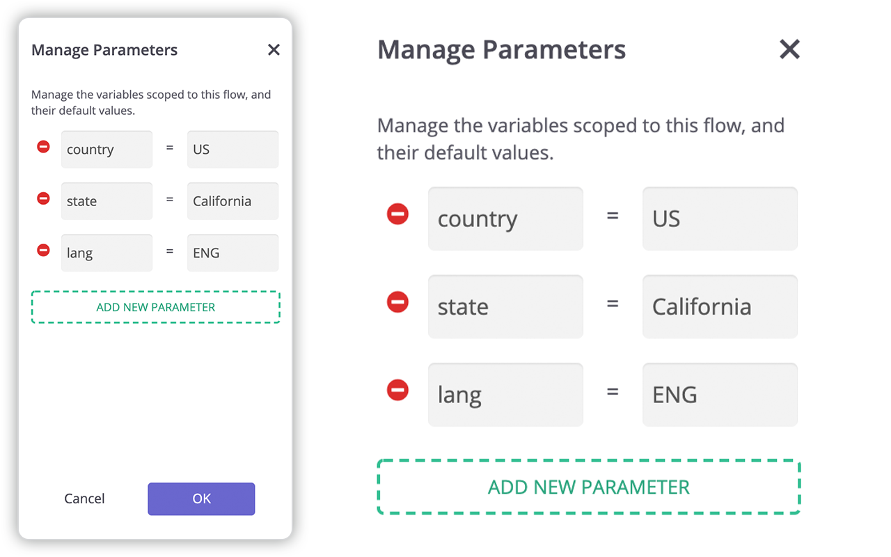 Editing Data Parameterization