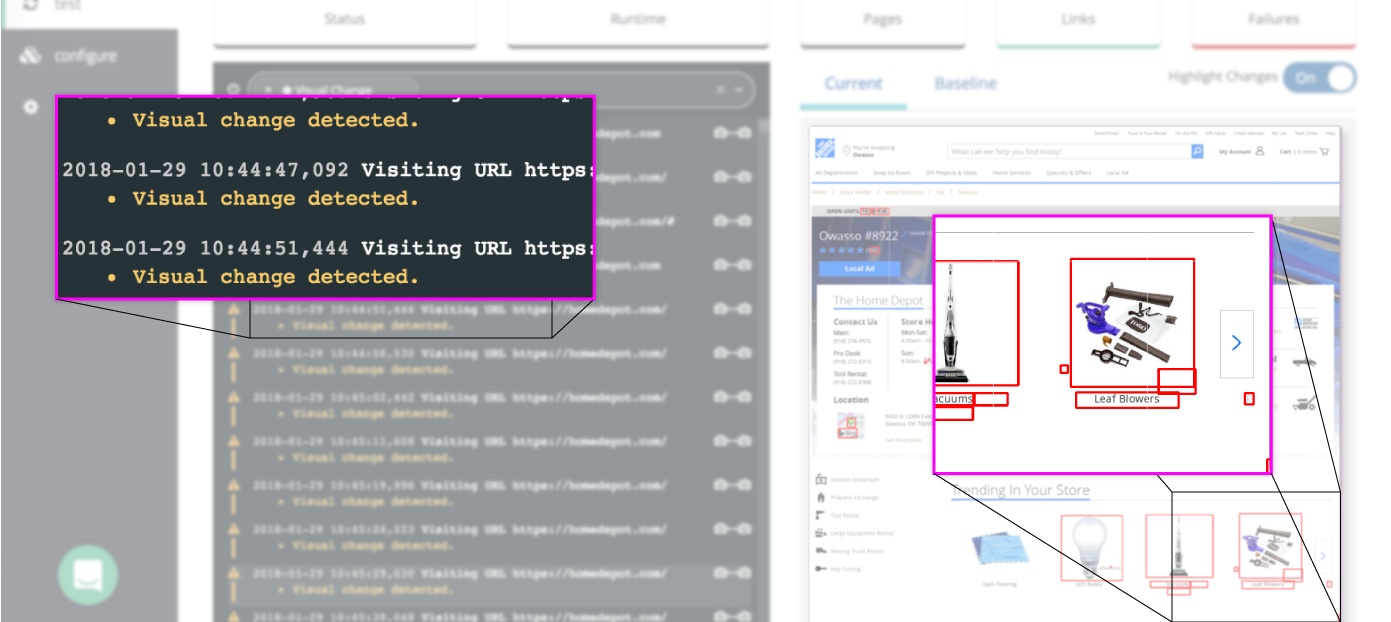 A screenshot showing an example where mabl found a regression in test execution time for a specific journey.